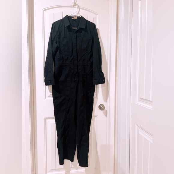 NWOT Universal Thread Women's Black Long Sleeve Button-Front Coveralls Size 10 - Picture 6 of 9